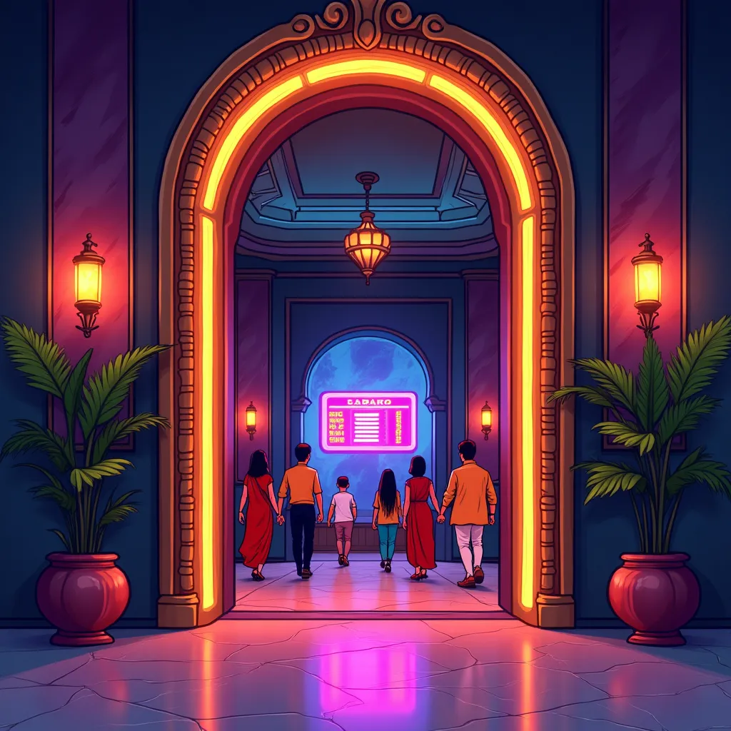 1xBet hero background with neon casino theme